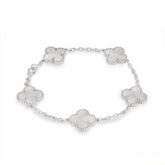 Van Cleef & Arpels White Gold Vintage Alhambra Bracelet VCARF48400