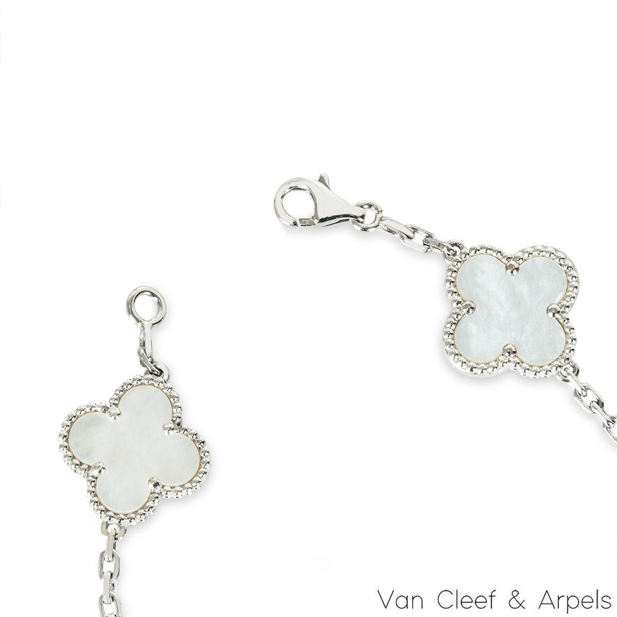 van cleef bracelet white gold