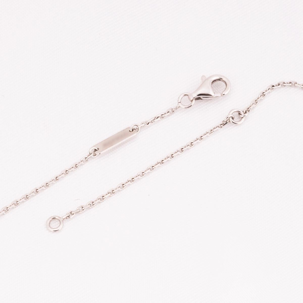 Van Cleef & Arpels White Gold Vintage Alhambra Turquoise Necklace VCARB87000 In Excellent Condition In London, GB