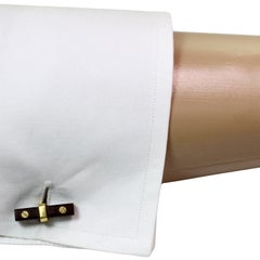 VAN CLEEF & ARPELS Wood Baton 18k Yellow Gold 1960s Cufflinks