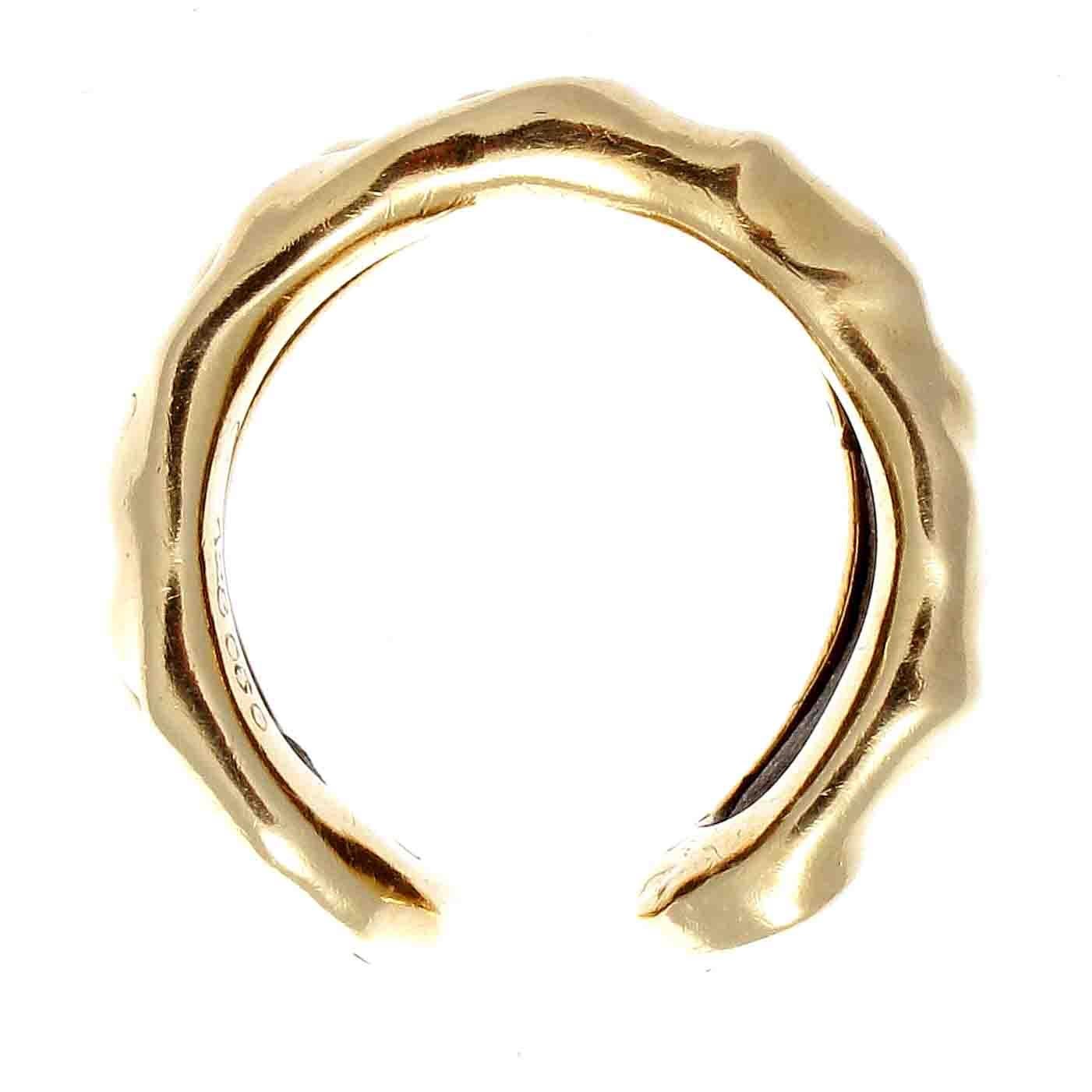 Van Cleef & Arpels Wood Gold Ring In Excellent Condition In Beverly Hills, CA