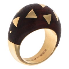 Van Cleef & Arpels Wood Gold Ring