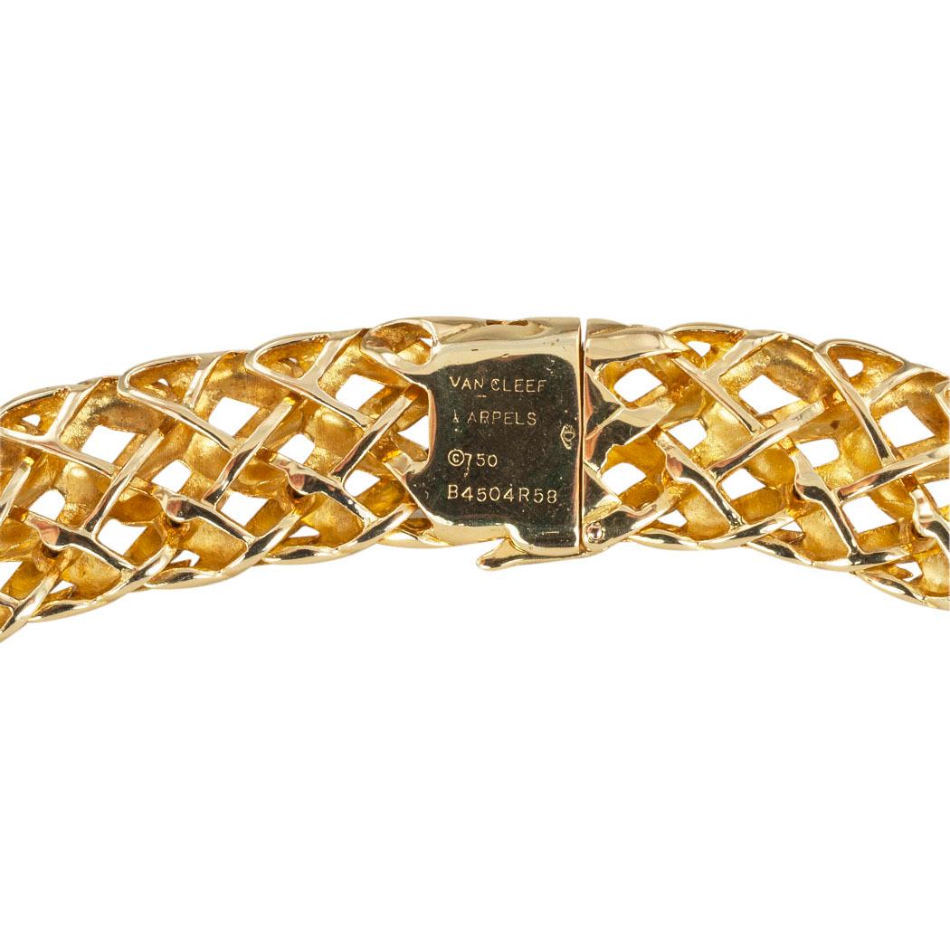 Van Cleef & Arpels Woven Yellow Gold Collar Necklace 1