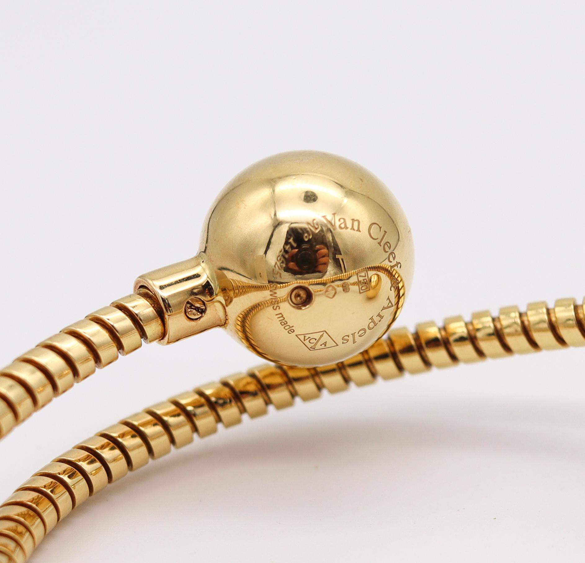 Taille mixte Van Cleef & Arpels Montre-bracelet Tubogas en or jaune 18 carats avec papiers