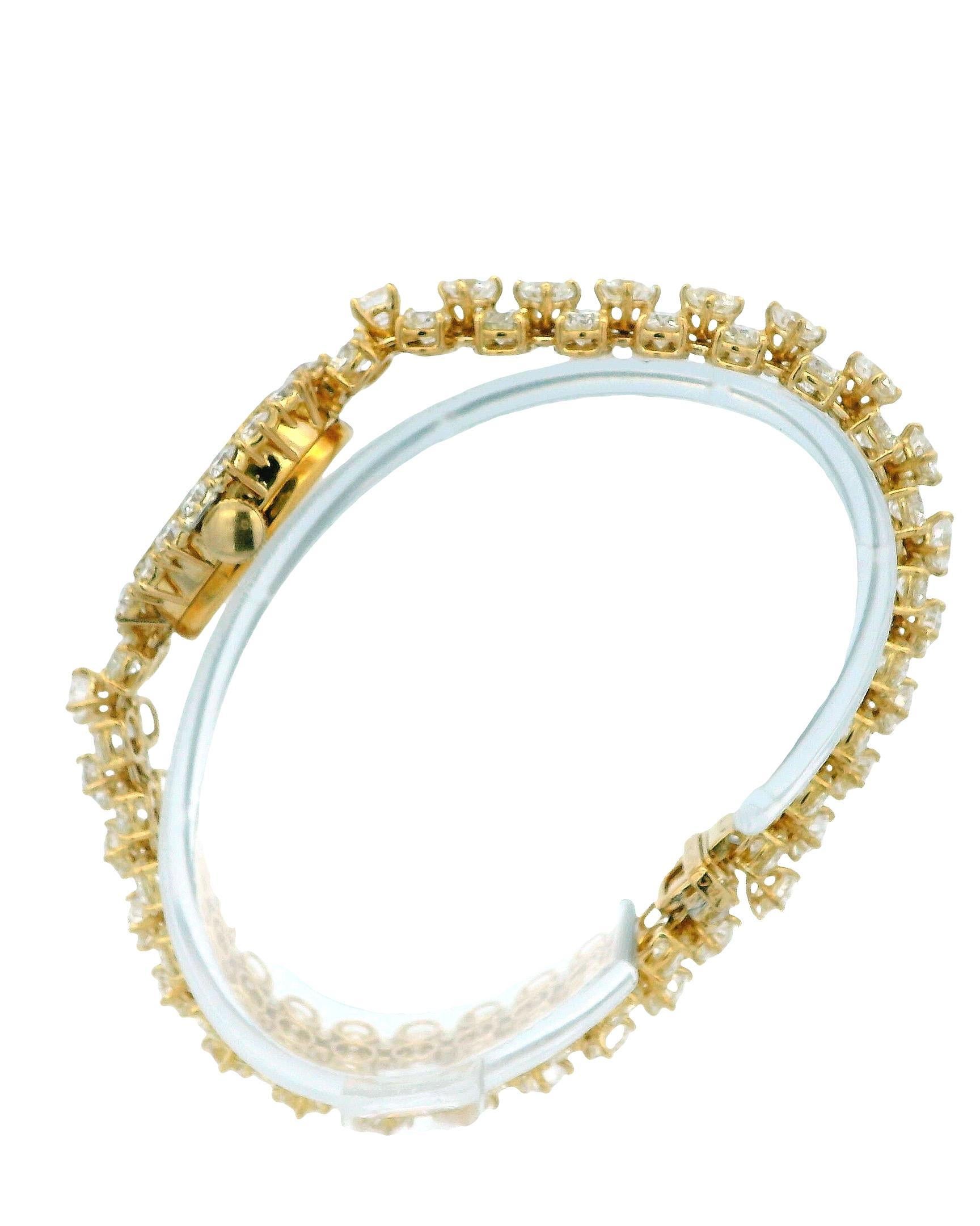 Van Cleef & Arpels x Vacheron Constantin Diamond Montre Vintage à diamants Excellent état - En vente à Great Neck Plaza, NY