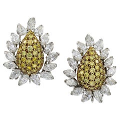 Van Cleef & Arpels Yellow and White Diamonds Earrings
