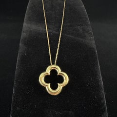 Van Cleef & Arpels Yellow Gold Alhambra Pendant Necklace 18k