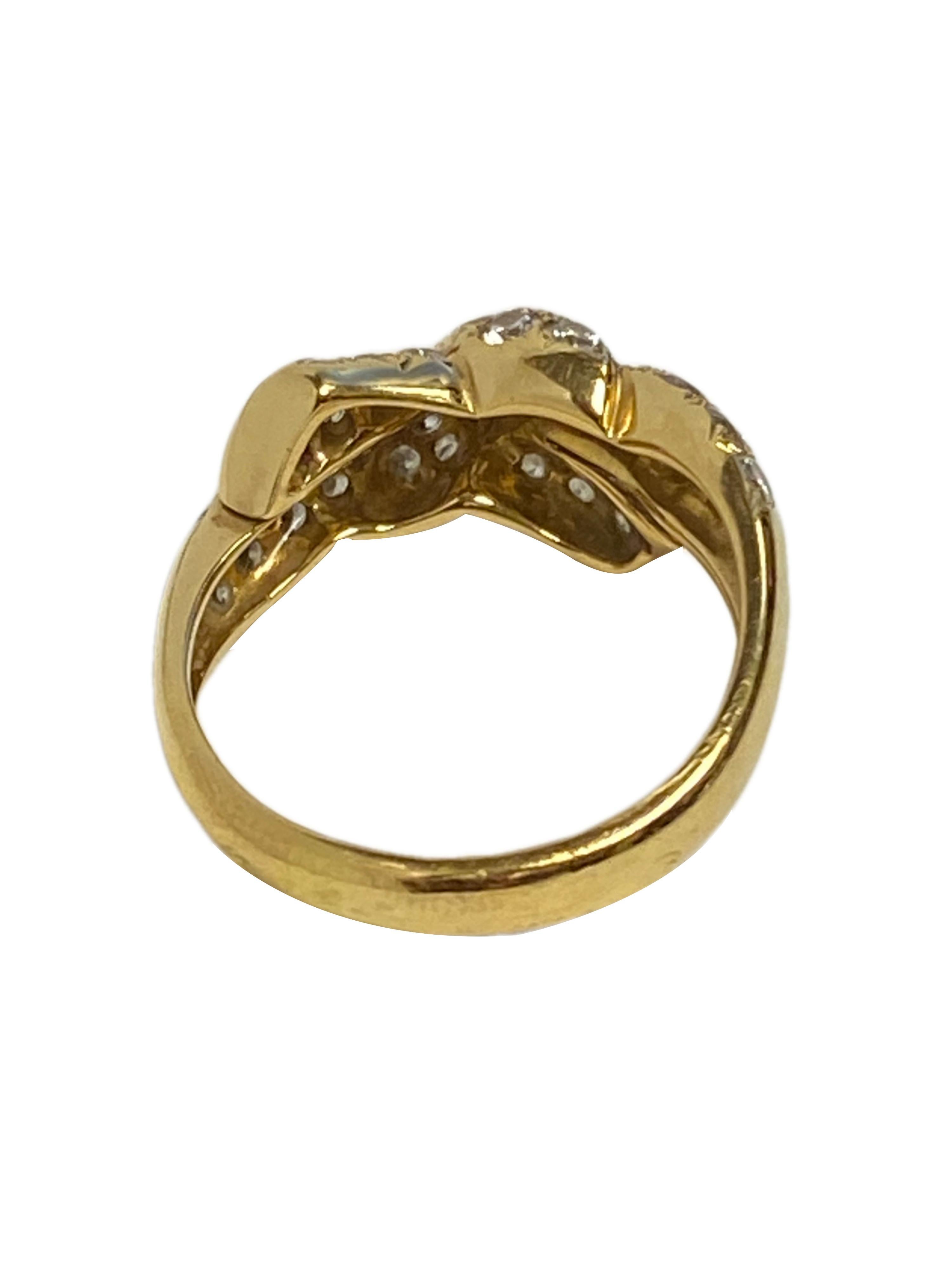 bow rings gold