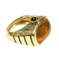 Van Cleef & Arpels Yellow Gold and Topaz Ring