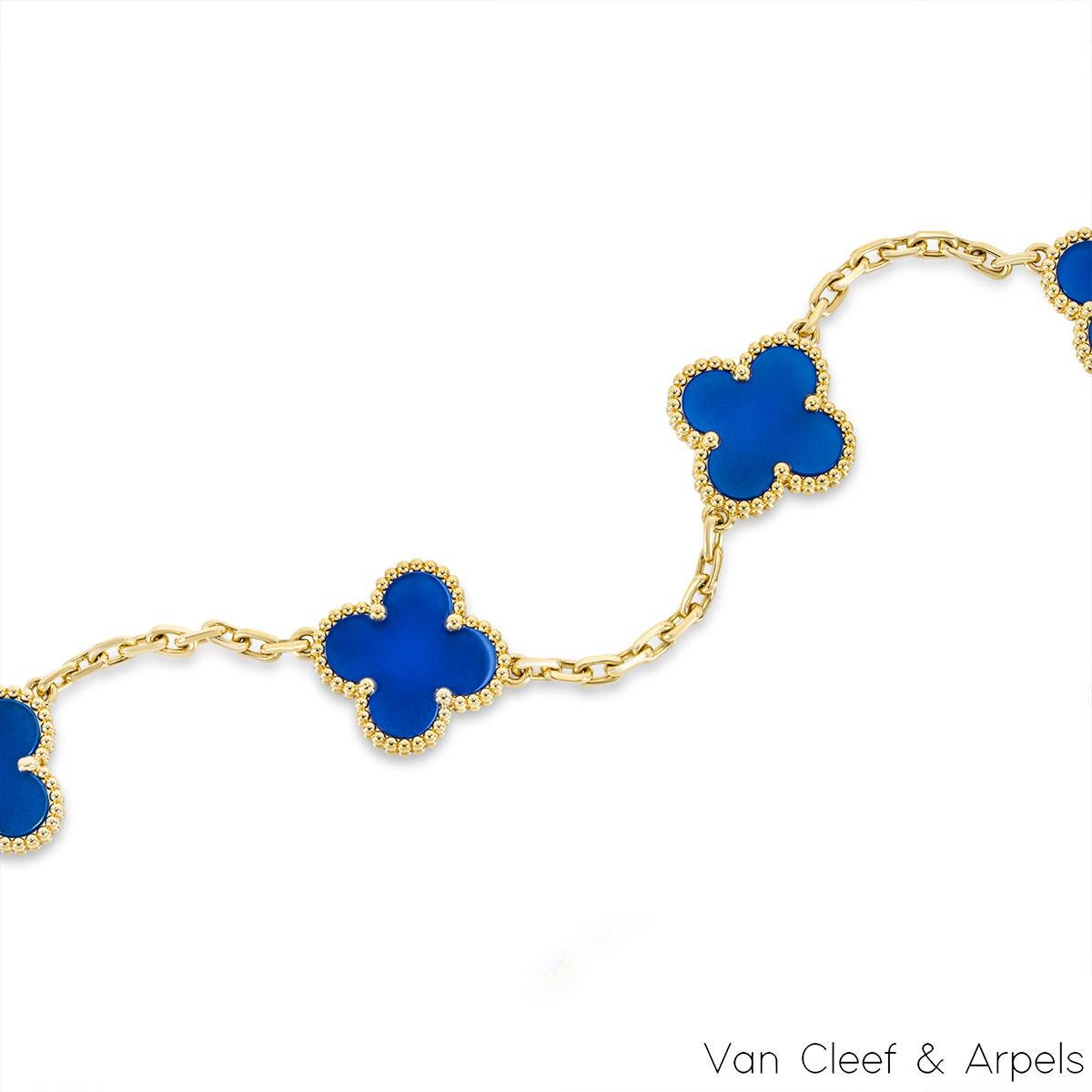 van cleef blue bracelet