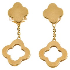 Van Cleef & Arpels Yellow Gold Byzantine Alhambra Earrings