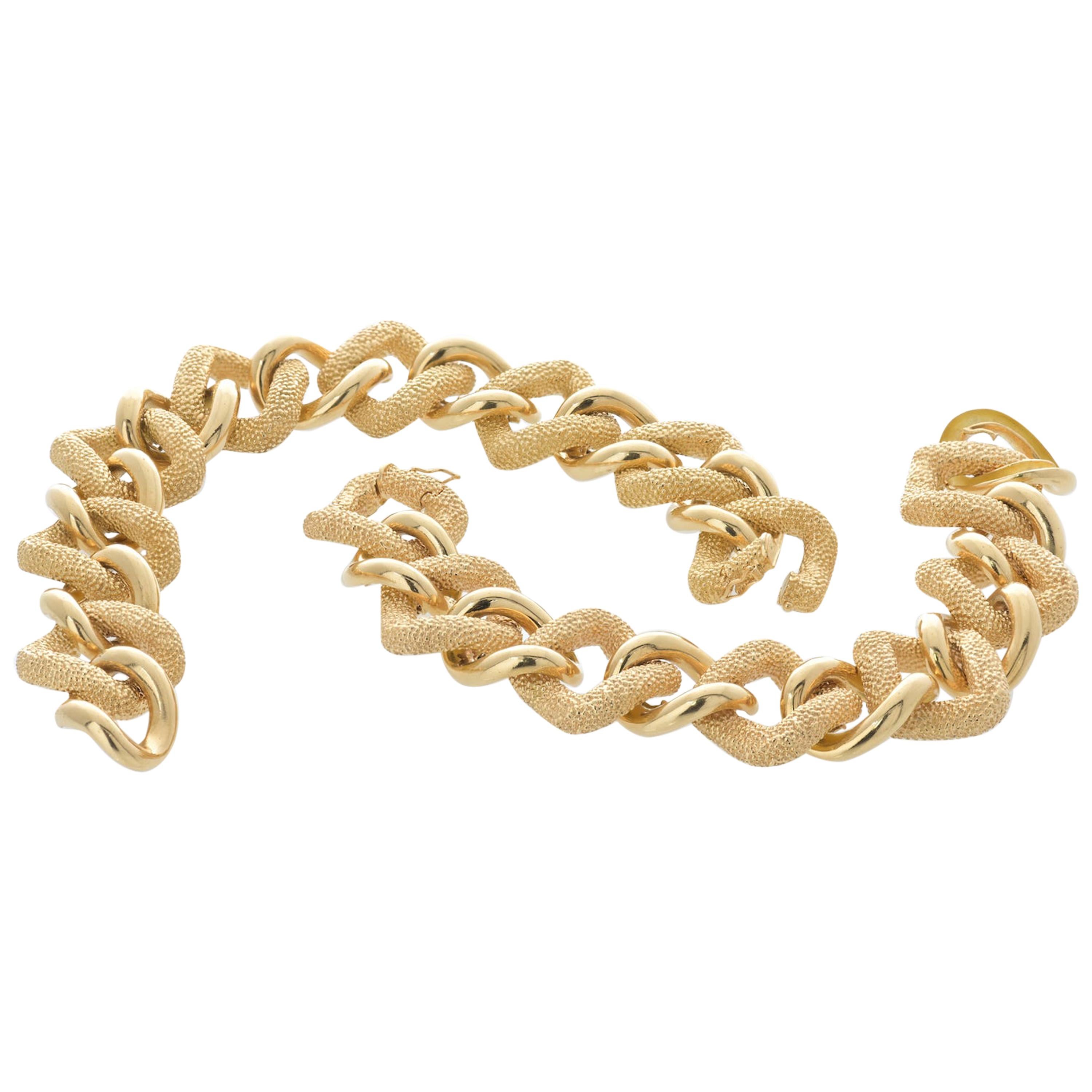 Van Cleef & Arpels Yellow Gold Chunky Chain Necklace