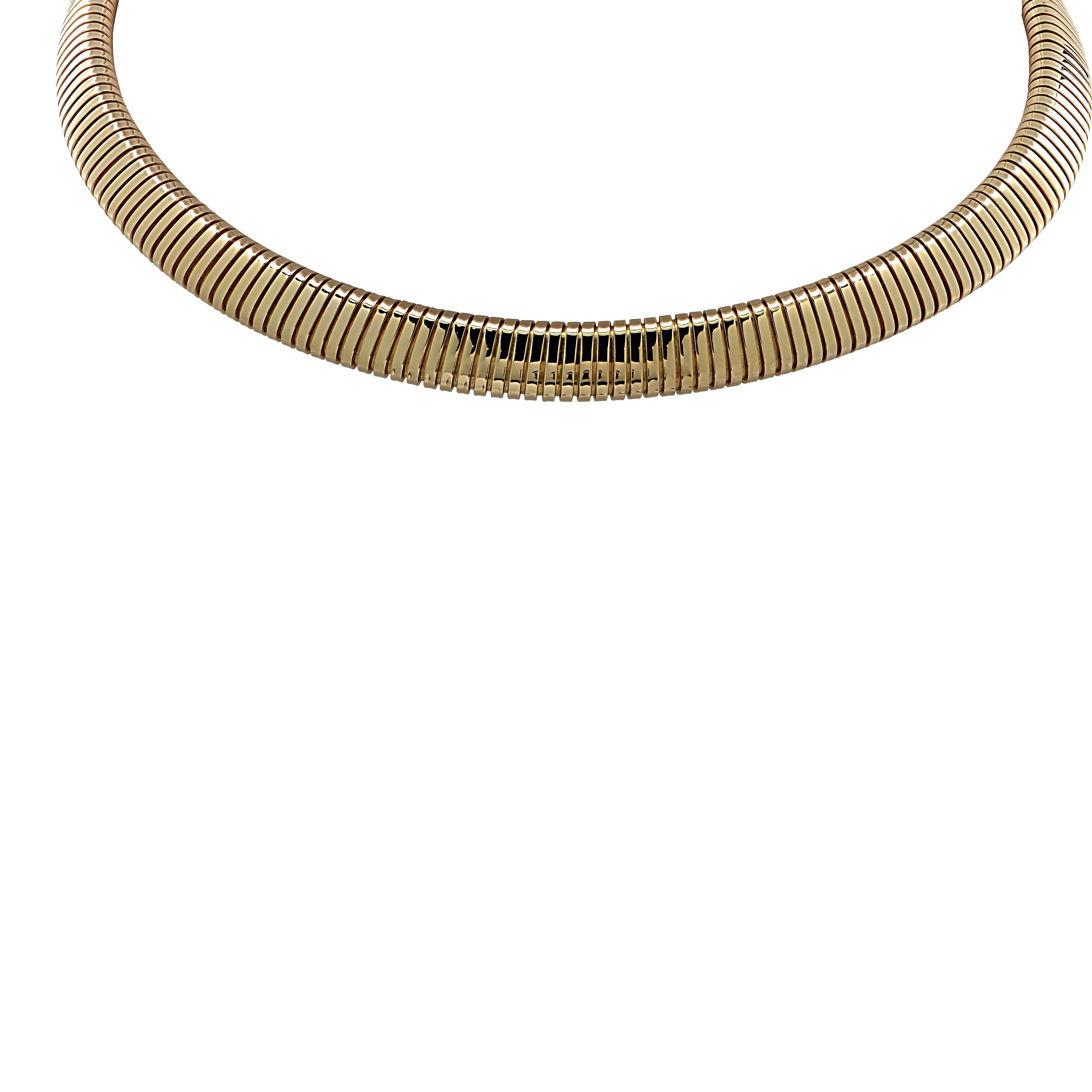 Van Cleef & Arpels Yellow Gold Collar Necklace In Good Condition In Miami, FL