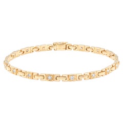 Van Cleef & Arpels, bracelet en or jaune et diamants  vers les années 1980