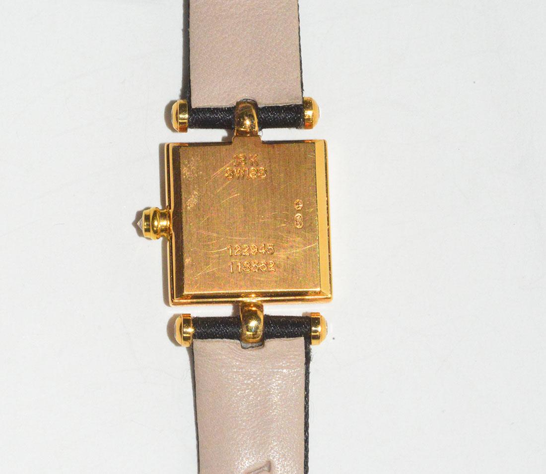 Classic, Van Cleef (VCA) diamond Classique model watch with multiple bands. 20mm case. 18K yellow gold with Swiss quartz movement. Mint, running condition, comes with pouch.