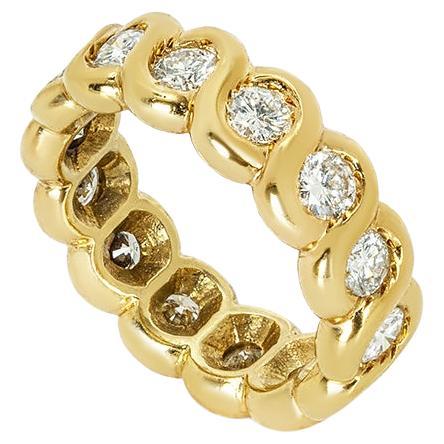 Van Cleef & Arpels Gelbgold Diamant Eternity Ehering 1,40 Karat