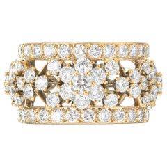 Van Cleef & Arpels Schneeflockenring aus Gelbgold mit Diamanten
