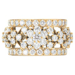 Van Cleef &amp; Arpels Bague flocon de neige en or jaune et diamants