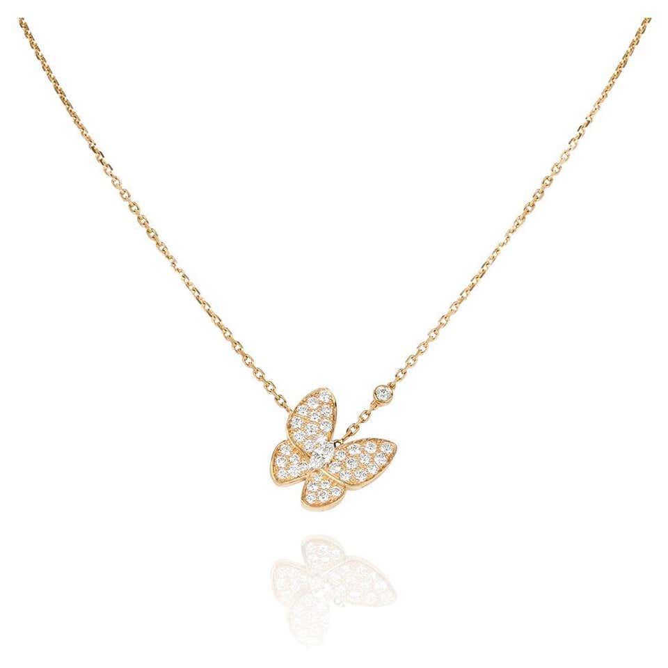 Van cleef sweet alhambra butterfly necklace Clearance