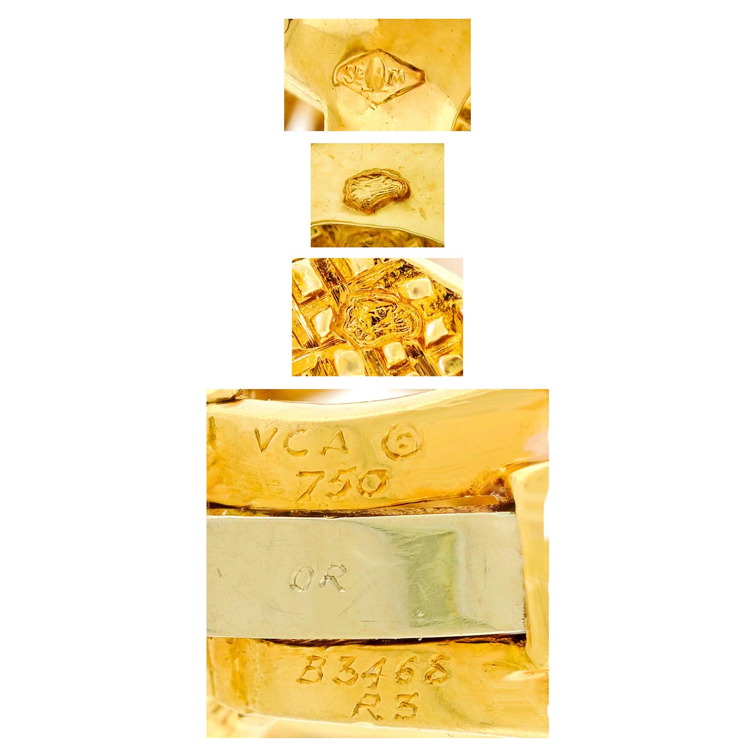 Orecchini in oro giallo Van Cleef & Arpels in vendita 1