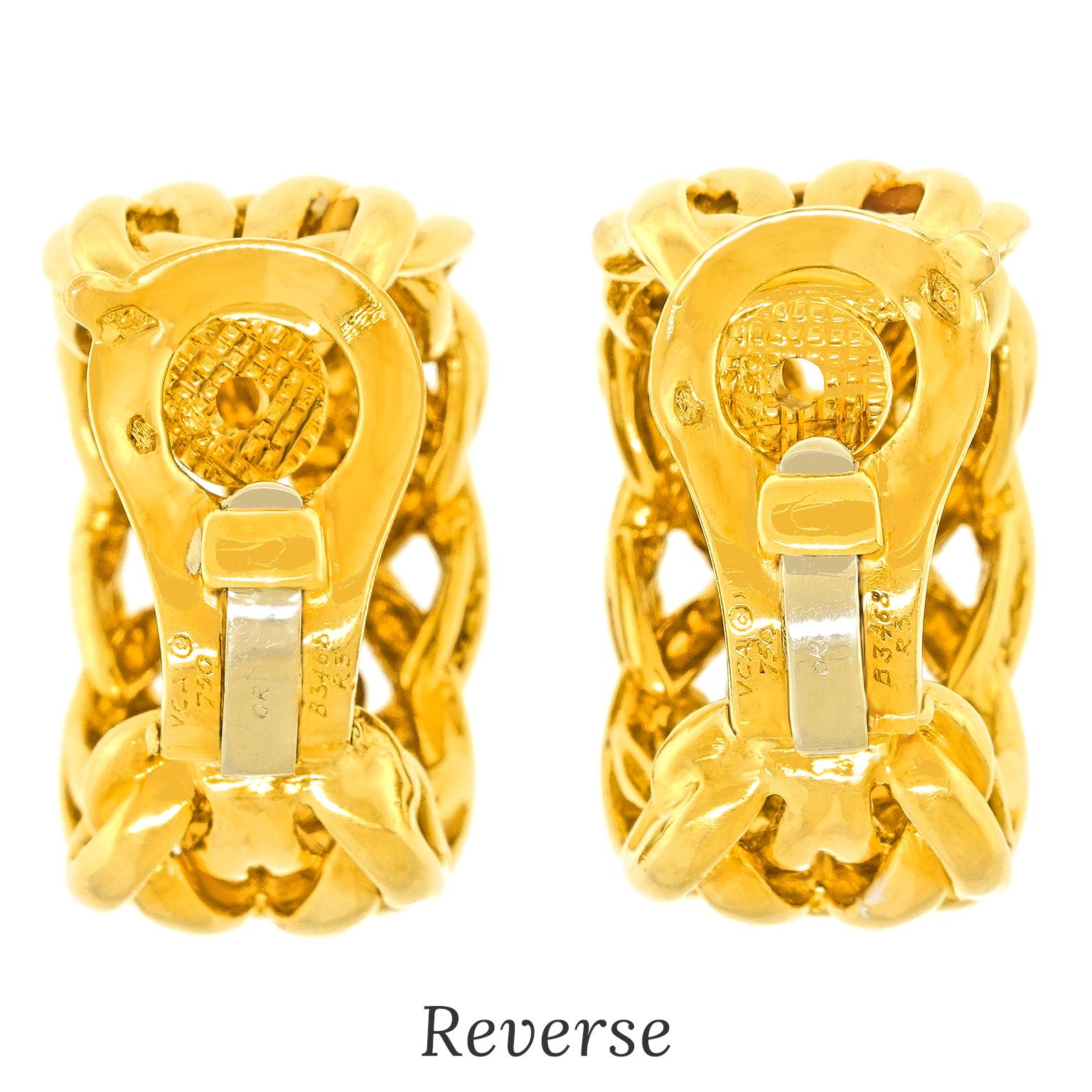 Orecchini in oro giallo Van Cleef & Arpels in vendita 3