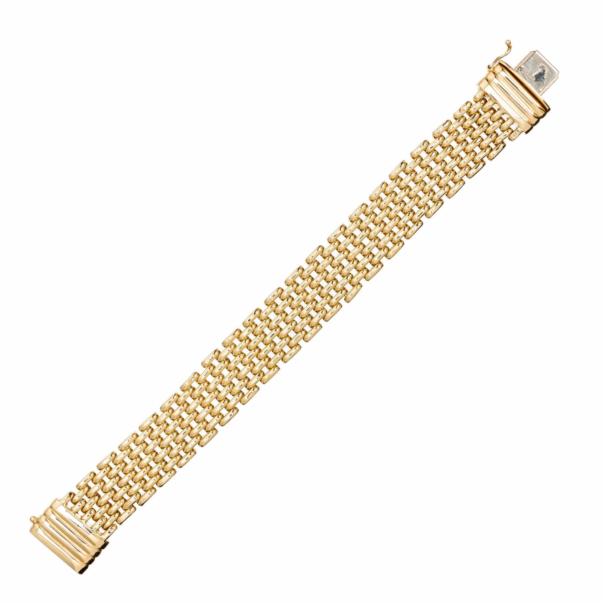 Van Cleef & Arpels Gelbgold-Gliederarmband im Zustand „Gut“ in Stamford, CT