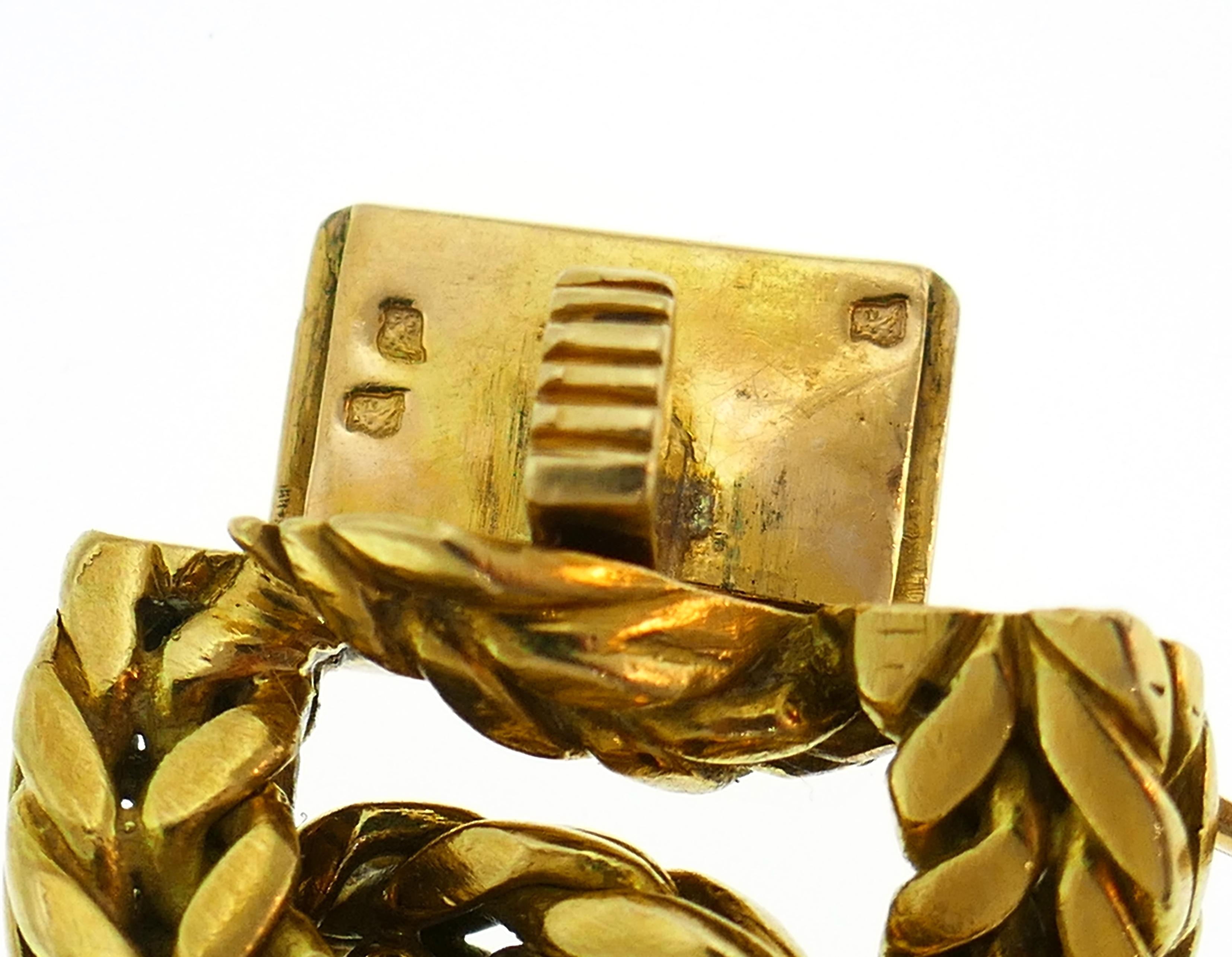 Van Cleef & Arpels Yellow Gold Link Chain Bracelet VCA Paris, 1970s 3