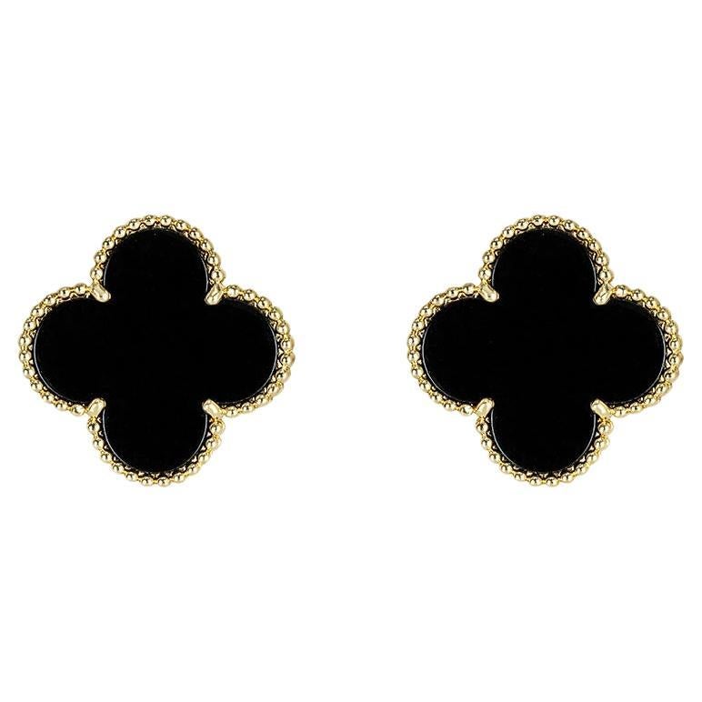 Van Cleef & Arpels Yellow Gold Magic Alhambra Earrings VCARA44300