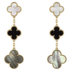 Van Cleef & Arpels Boucles d'oreilles Magic Alhambra en or jaune VCARD79000