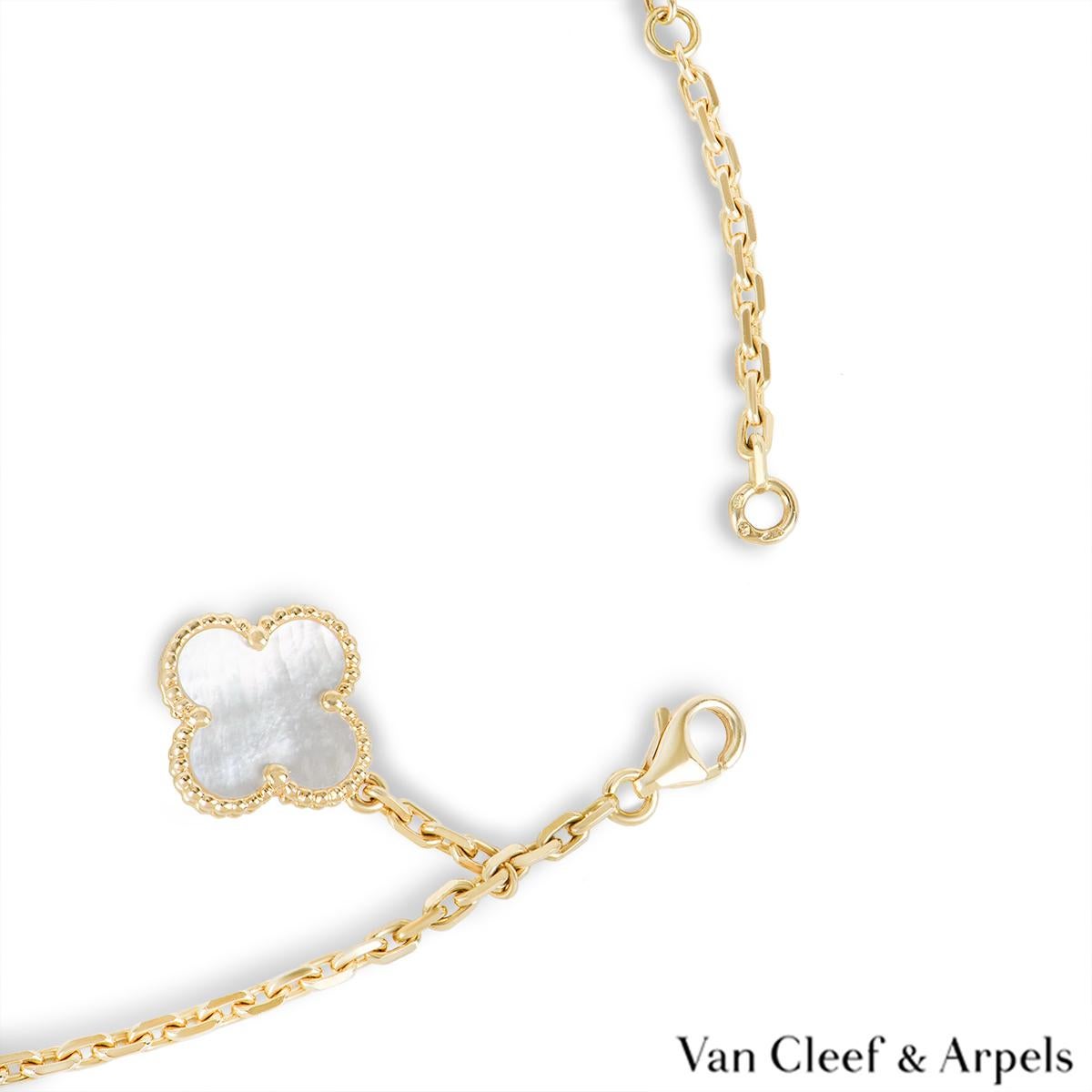 Van Cleef & Arpels Yellow Gold Magic Alhambra Necklace VCARD79100 In New Condition In London, GB