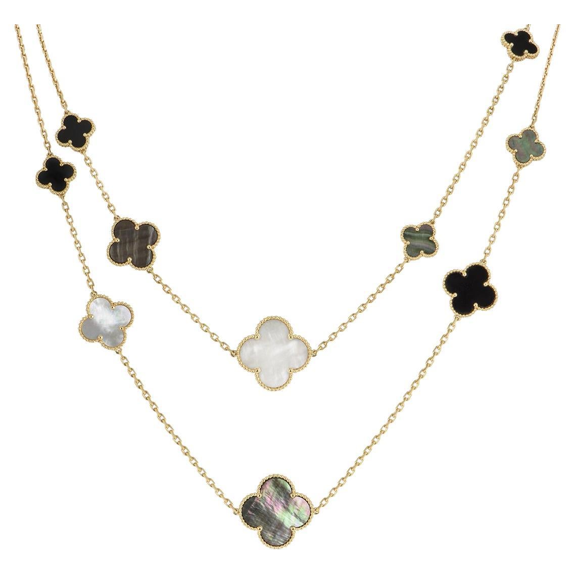 Van Cleef & Arpels Yellow Gold Magic Alhambra Necklace VCARD79400