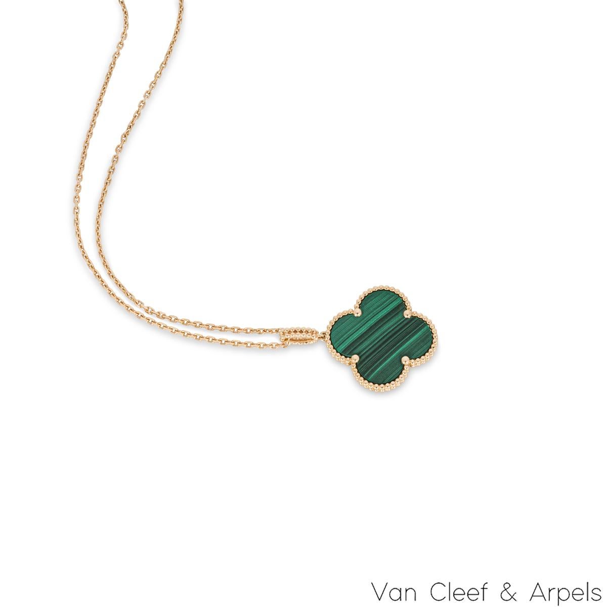 van cleef malachite necklace