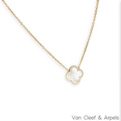 Van Cleef & Arpels Yellow Gold Mother of Pearl Pure Alhambra Pendant VCARA39700