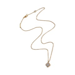 Van Cleef & Arpels Yellow Gold Mother Of Pearl Sweet Alhambra Pendant
