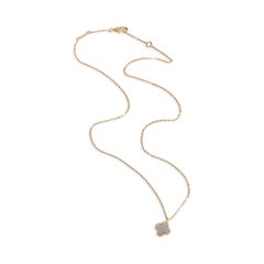 Van Cleef & Arpels Yellow Gold Mother Of Pearl Sweet Alhambra Pendant