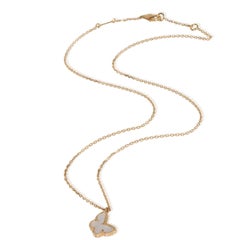 Colgante Van Cleef & Arpels Oro Amarillo Madreperla Dulces Mariposas