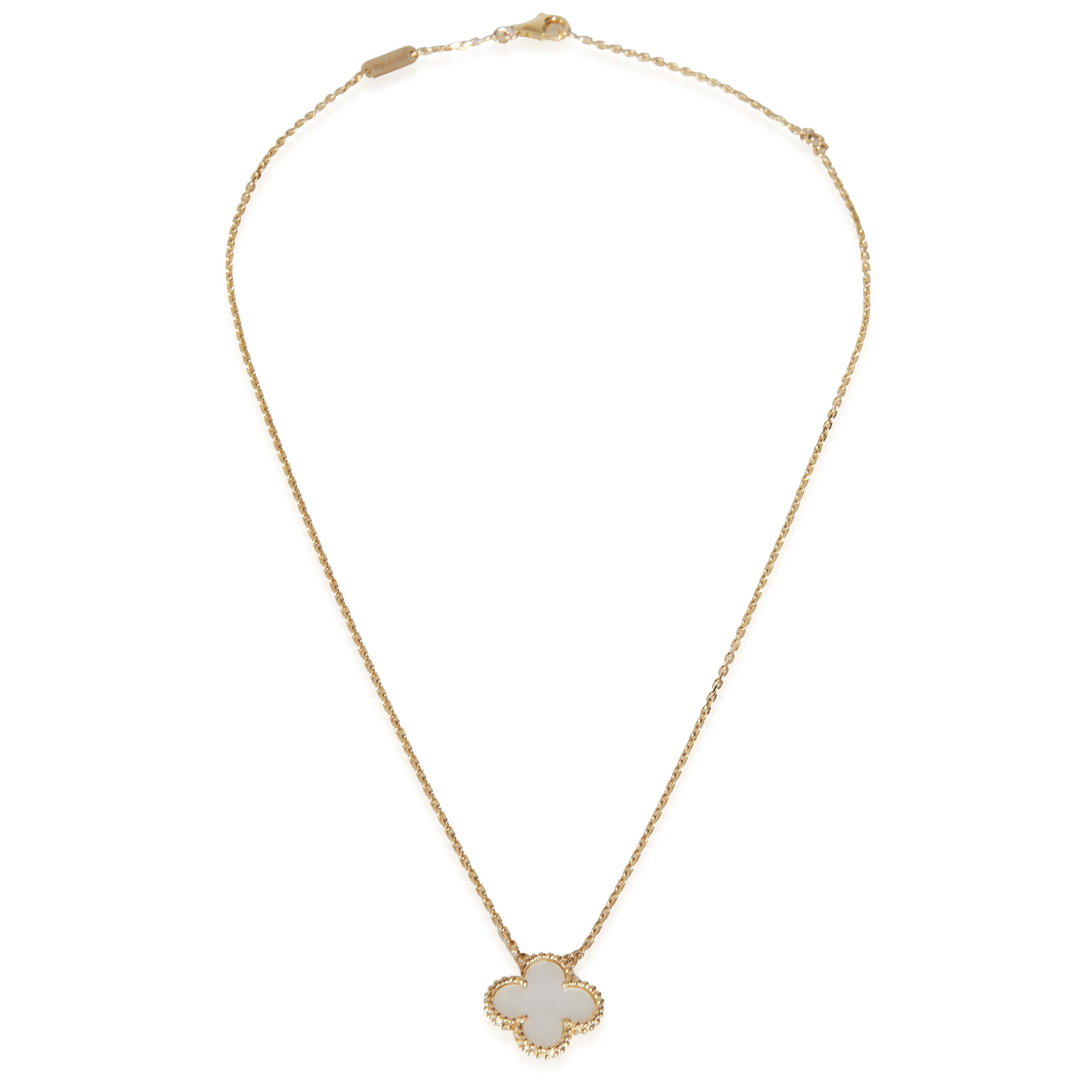 Van Cleef & Arpels Yellow Gold Mother Of Pearl Vintage Alhambra Pendant

PRIMARY DETAILS
SKU: 145962
Listing Title: Van Cleef & Arpels Yellow Gold Mother Of Pearl Vintage Alhambra Pendant
Condition Description: Launched in 1968, the Alhambra