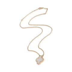 Colgante Van Cleef & Arpels Oro Amarillo Madreperla Vintage Alhambra