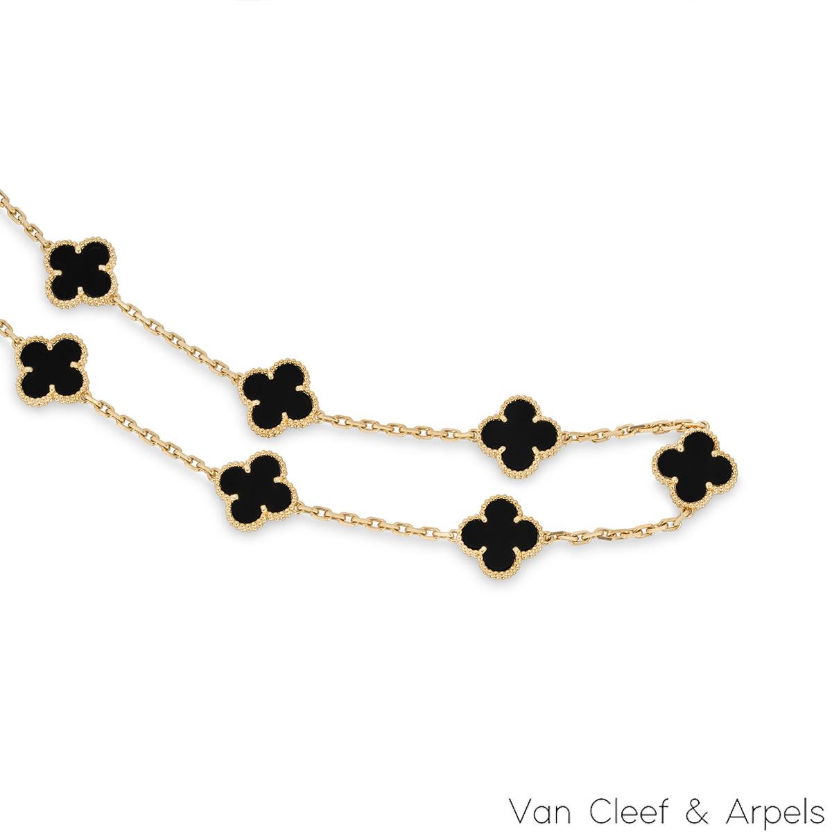 black van cleef necklace