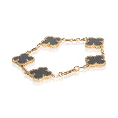 Van Cleef & Arpels Bracelet Alhambra Vintage en or jaune et onyx