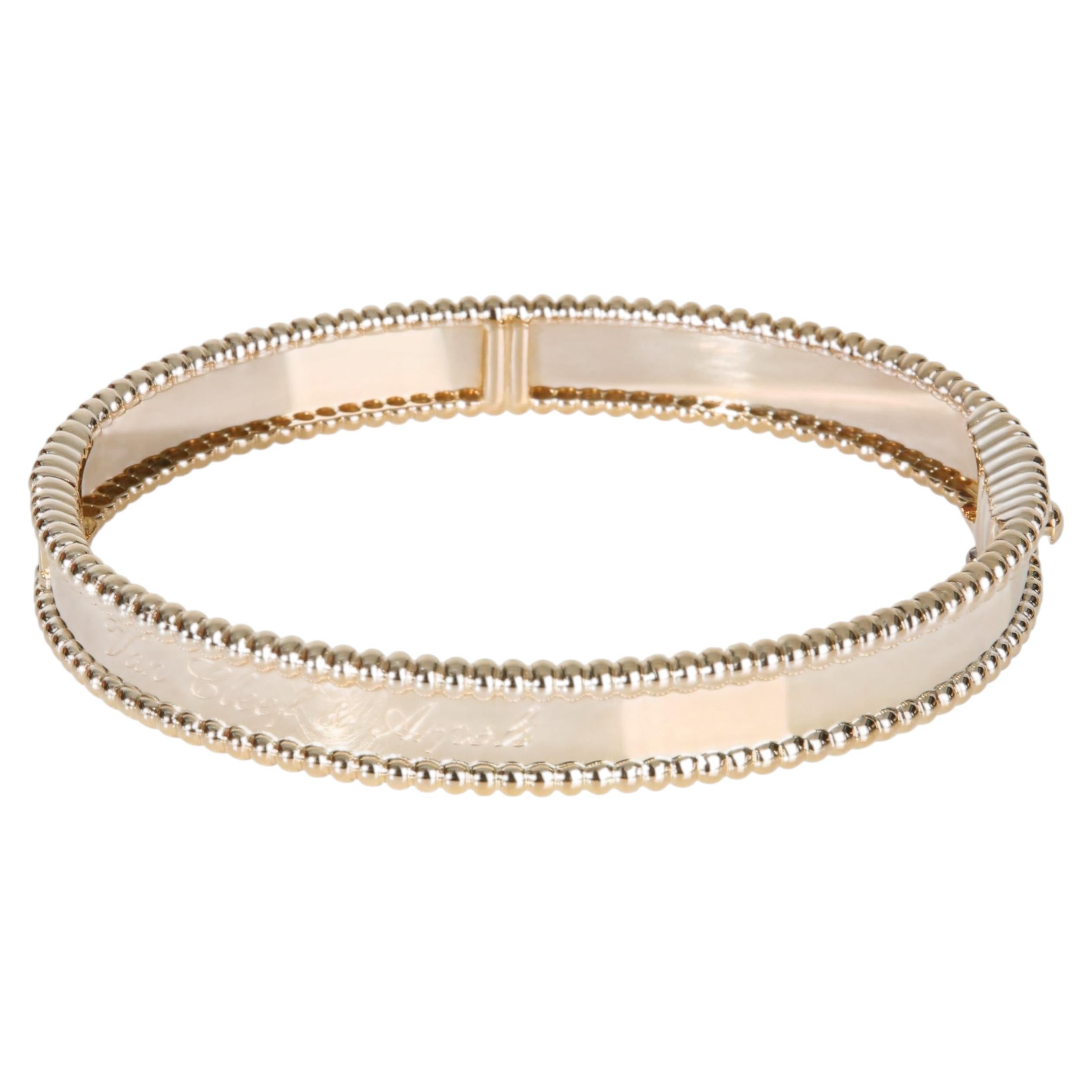 Van Cleef & Arpels Yellow Gold Perlee Signature Bracelet