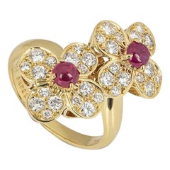 Van Cleef & Arpels Yellow Gold Trefle Ring