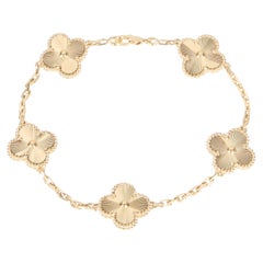 Van Cleef & Arpels Yellow Gold Vintage Alhambra Bracelet