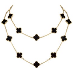 Van Cleef & Arpels Gelbgold Vintage Alhambra Halskette VCARA43100