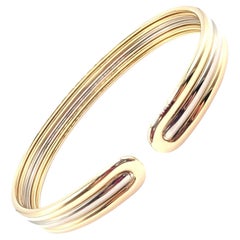 Van Cleef & Arpels Bracelet manchette en or jaune et blanc