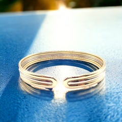 Van Cleef & Arpels Pulsera Puño Oro Amarillo y Blanco