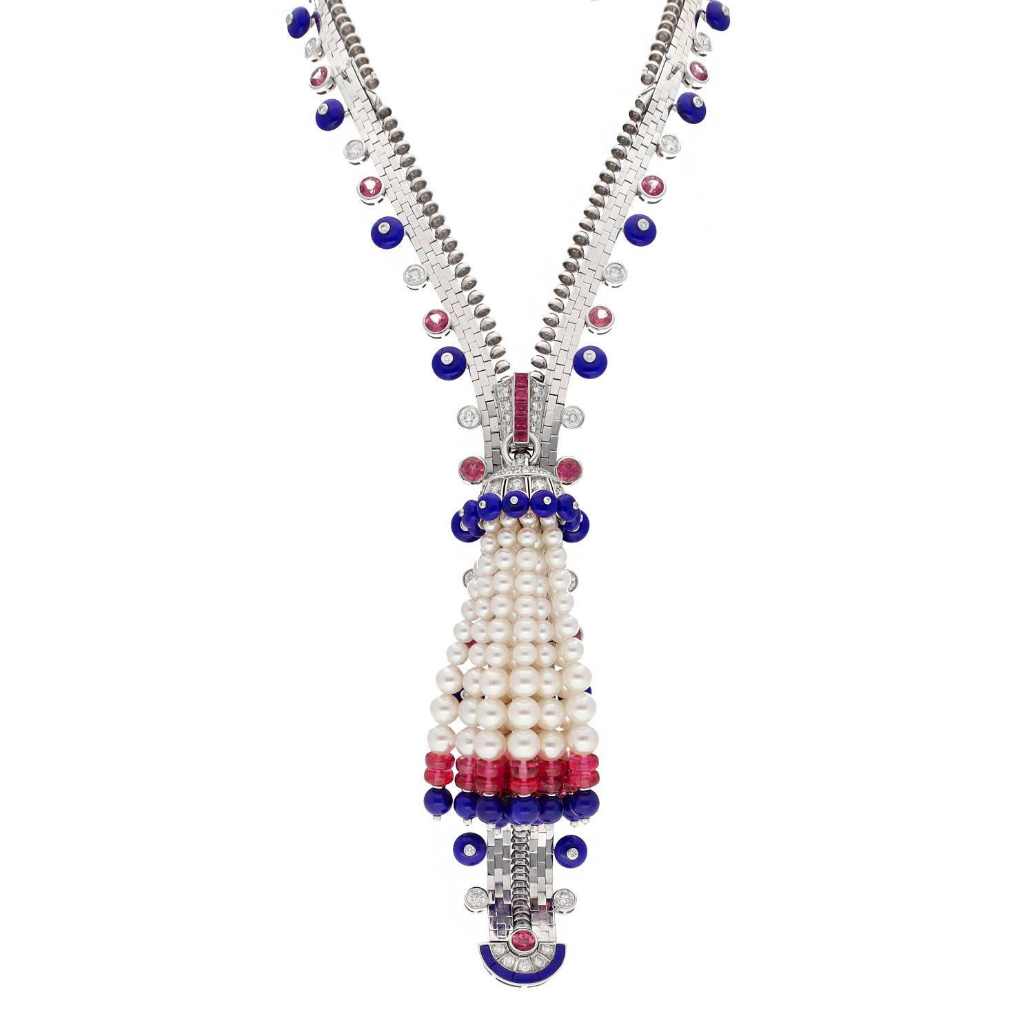 Taglio rotondo Van Cleef & Arpels Collana-bracciale con zip in vendita