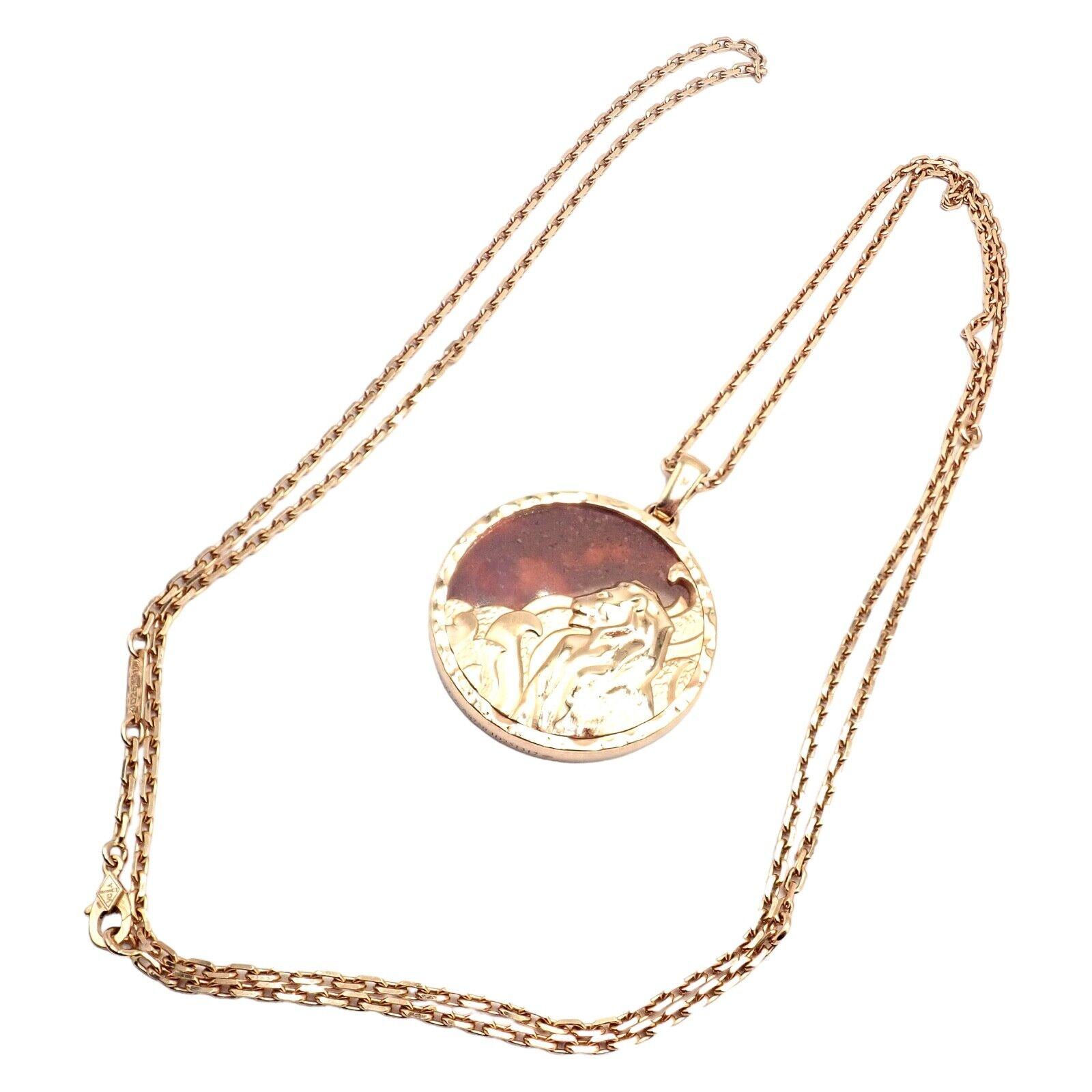 van cleef leo necklace