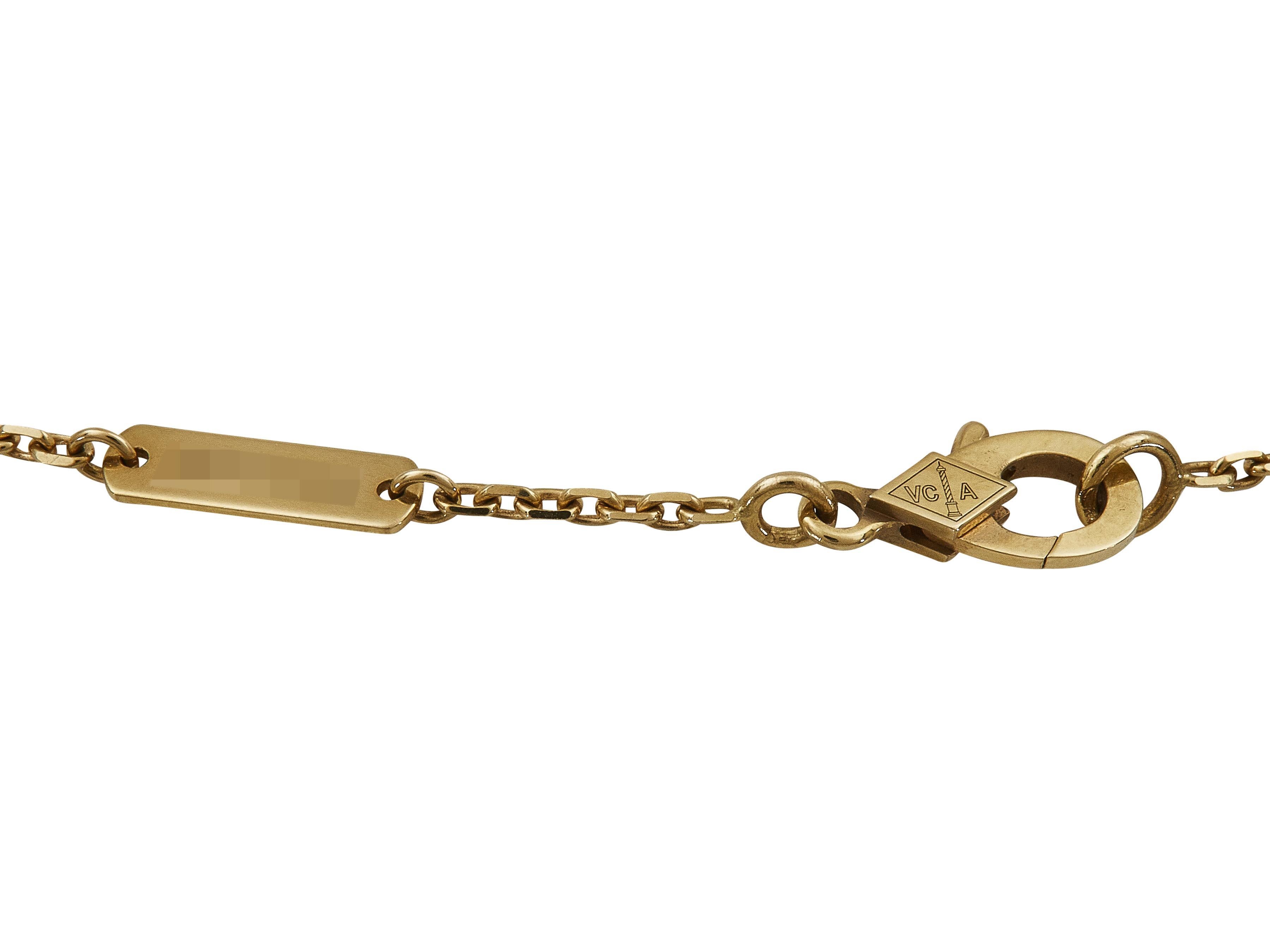 Van Cleef & Arpels Collana con ciondolo Zodiaque Libra in oro giallo 18 carati in vendita 1