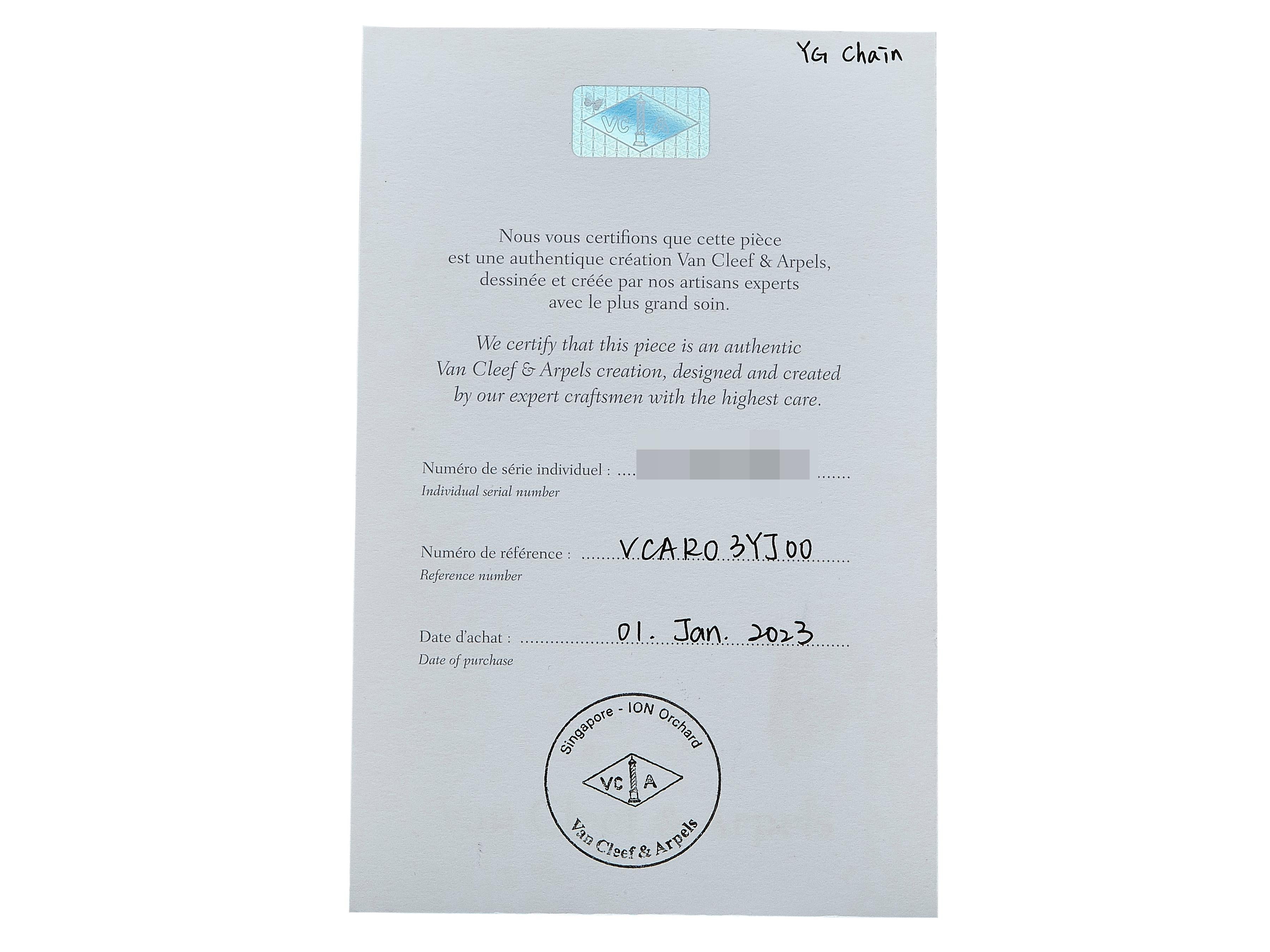 Van Cleef & Arpels Collier à pendentifs Zodiaque Libra Or jaune 18K en vente 3